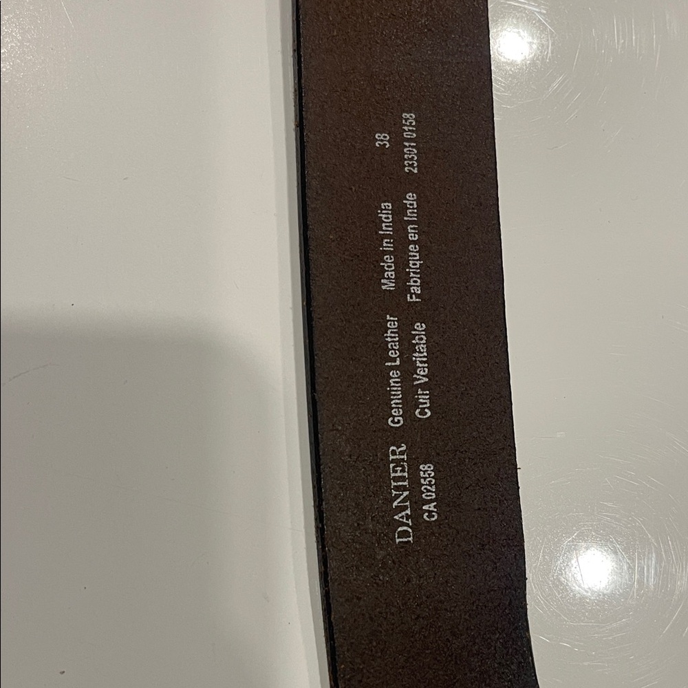 Danier Dark Brown Leather Belt
